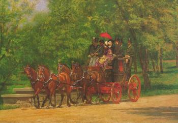 Thomas Eakins : A May Morning in the Park (The Fairman Rogers Four-in-Hand)